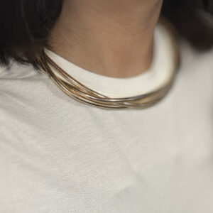 Üçlü choker kolye