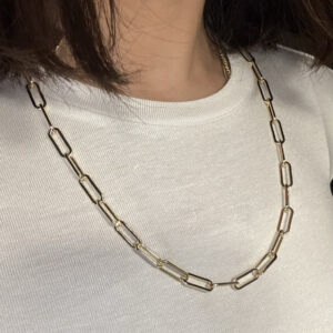 Uzun gold ataç kolye