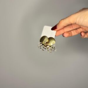 Gold Deniz kabuğu/Mercan şekilli küpe