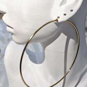 gold büyük halka küpe