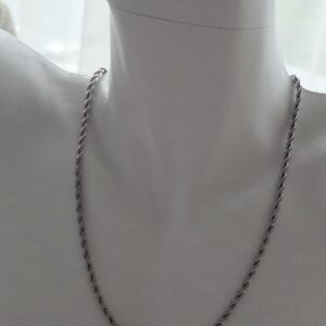 ince burgu gümüş renk kolye