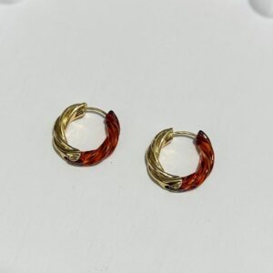 iki renk burgu halka küpe