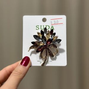 Çiçek buketi broş